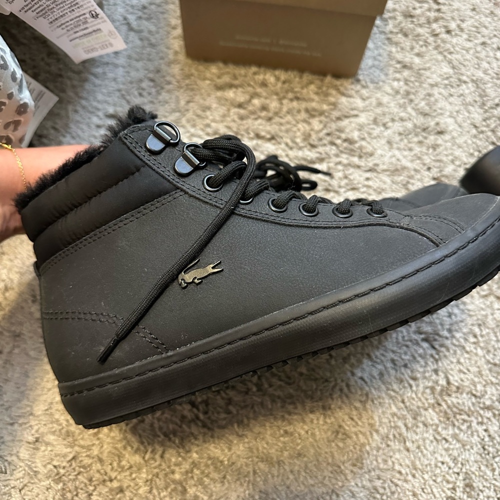 Lacoste Black Winter Boots